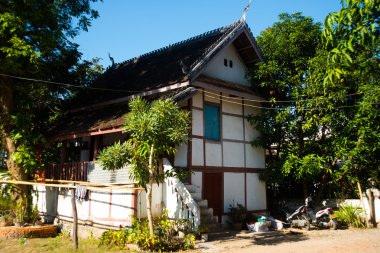 Altın Budist tapınağı. Luang Prabang.Laos.