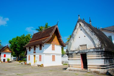 Altın Budist tapınağı. Luang Prabang.Laos.