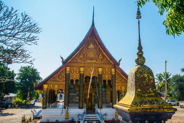 골드와 불교 사원입니다. 루앙 Prabang.Laos. — 스톡 사진