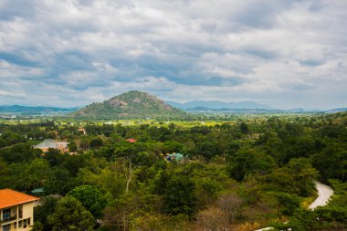 Havadan görünümü. Mountain.Mui Ne, Phan Thiet, Vietnam.