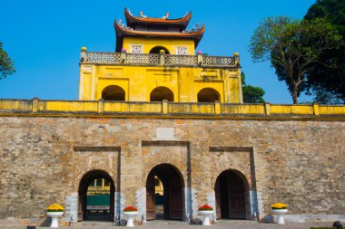 Ha Noi, Hanoi'de ünlü bir dünya miras kenti Vietnam.Thang Uzun Kalesi 