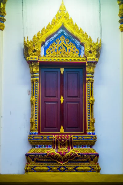 Das Fenster am Tempel.hua hin.thailand. — Stockfoto