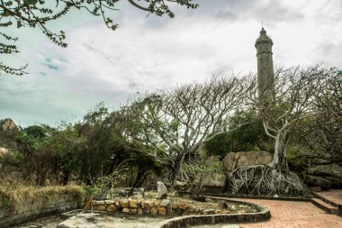 Güzel Ke Ga MUI Ne, Vietnam Phan Thiet, Binh Thuan kumsalda. MUI Ke Ga, Ke Ga Cape da deniz feneri, Binh Thuan eyaleti ziyaret edenler için en favori yer