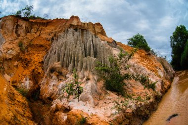 Peri Stream Suoi Tien, MUI Ne, Vietnam. Turistik MUI Ne.Beautiful dağlar ve su
