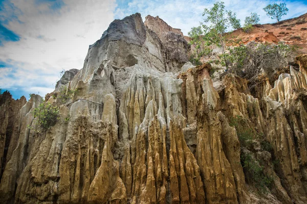 Fairy Stream, Suoi Tien, Mui Ne, Vietnam. Una de las atracciones turísticas de Mui Ne.Hermosas montañas y agua — Foto de Stock