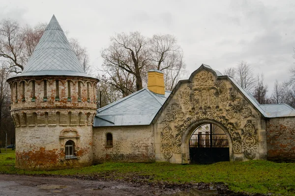 Fedorov 寺。普希金 Autumn.Russia,the 镇，辞别 Selo. — 图库照片