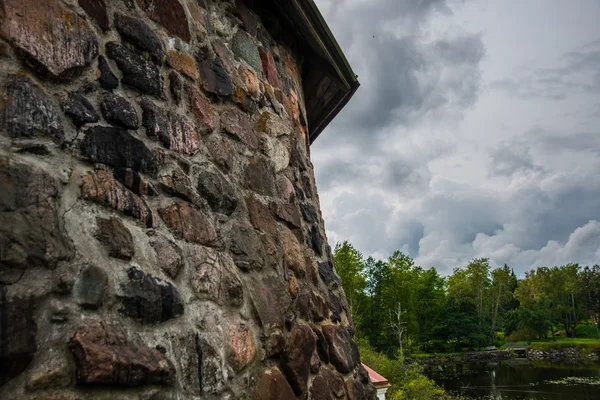 古いと古代の石の要塞 Korela.The Priozersk.Russia.The 町石の壁. — ストック写真