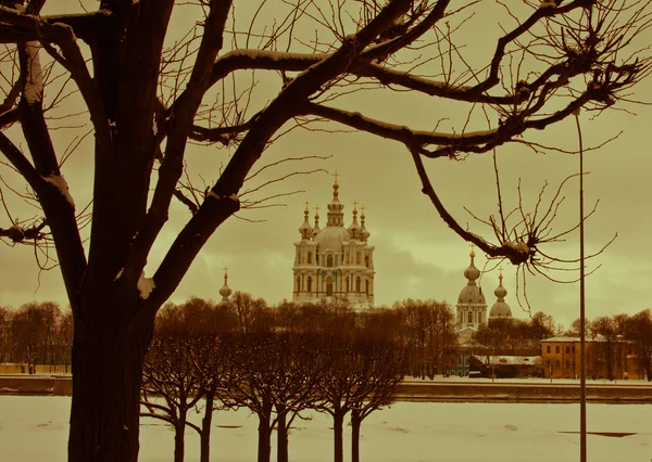 Smolny katedralen. Saint-Petersburg. Ryssland — Stockfoto