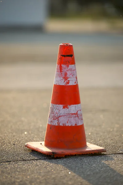 Cone de aviso de tráfego Imagem De Stock