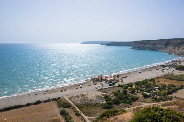 Vue sur la plage de Kourion, Chypre — Photo