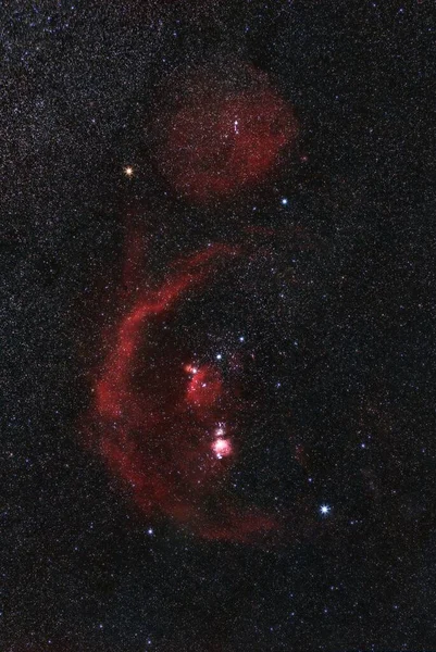 Het Sterrenbeeld Orion Aan Nacht Lucht — Stockfoto