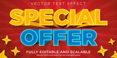 İndirimli metin efekti, düzenlenebilir indirim ve metin biçimi