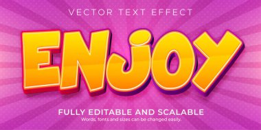 Çizgi film metin efekti, komik düzenlenebilir metin stili