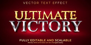 Altın düzenlenebilir metin efekti, metalik ve parlak metin biçimi