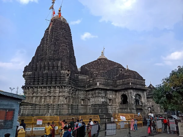 Nashik Maharashtra Índia Janeiro 2021 Templo Trambakeshwar Mahadev Nashik — Fotografia de Stock