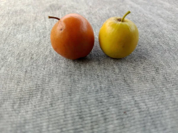 Ripe Ber Jujube Indian Fruits Delicious Gray Color Texture Background — Fotografia de Stock