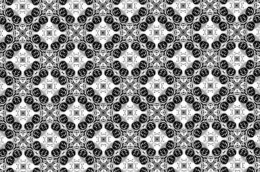 Siyah, gri ve beyaz unsurları ile süsleme. 37