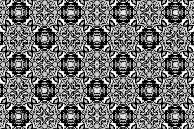 Siyah, gri ve beyaz unsurları ile süsleme. 27