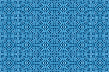 Mavi patterns.39 ile süsleme
