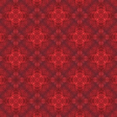 Kırmızı desenli süsleme. 7