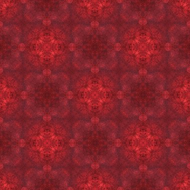 Kırmızı desenli süsleme. 9