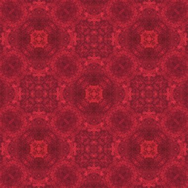 Kırmızı desenli süsleme. 14