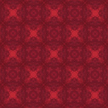 Kırmızı desenli süsleme. 18