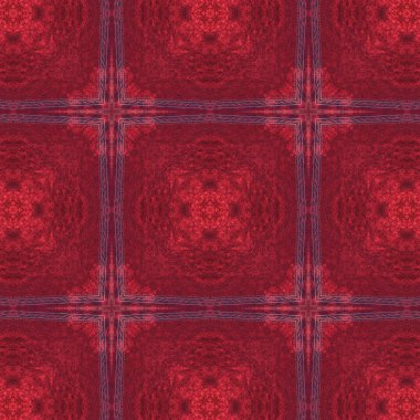 Kırmızı desenli süsleme. 19