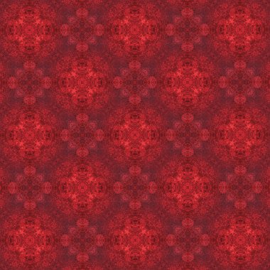 Kırmızı desenli süsleme. 35