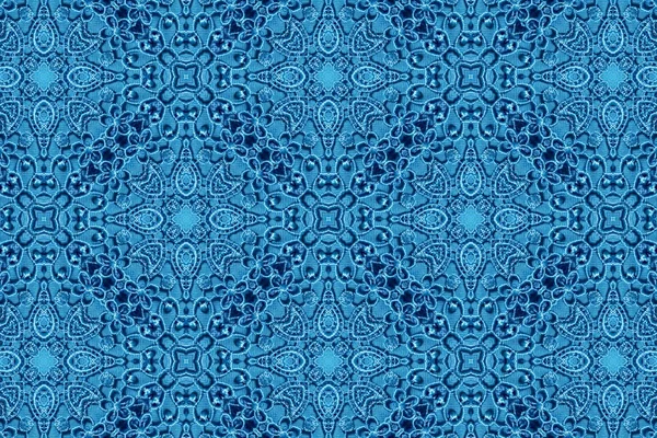 Ornament with blue patterns.36 — Stock Photo, Image