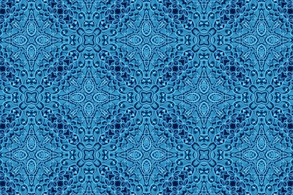 Ornament with blue patterns.35 — Stock Photo, Image