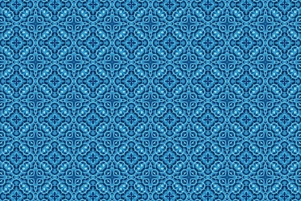 青い patterns.24 の飾り — ストック写真