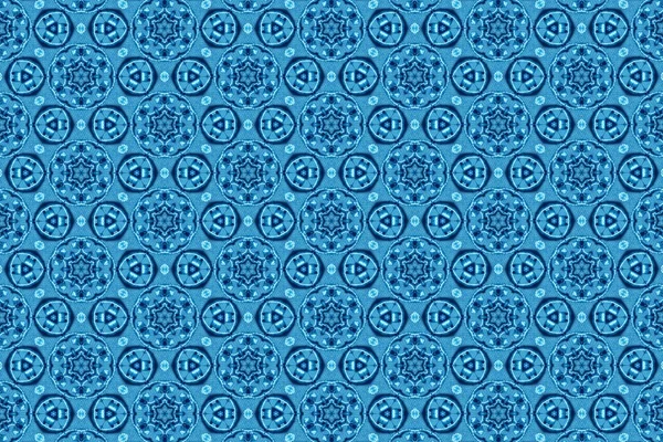 Mavi patterns.4 ile süsleme — Stok fotoğraf