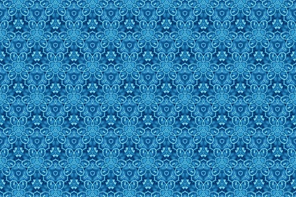 Ornament z niebieskim wzory. 3 — Zdjęcie stockowe