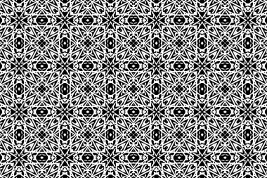 Siyah ve beyaz desenleri ile süsleme. 17