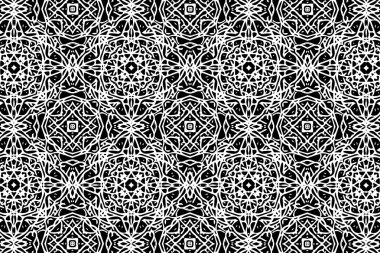 Siyah ve beyaz desenleri ile süsleme. 15