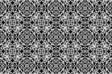 Siyah ve beyaz desenleri ile süsleme. 13