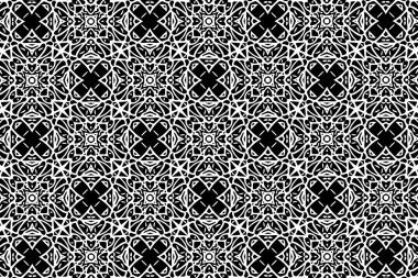 Siyah ve beyaz desenleri ile süsleme. 9