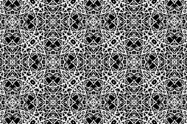 Siyah ve beyaz desenleri ile süsleme. 7