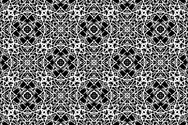 Siyah ve beyaz desenleri ile süsleme. 4