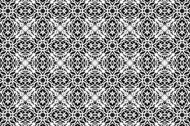 Siyah ve beyaz desenleri ile süsleme. 2