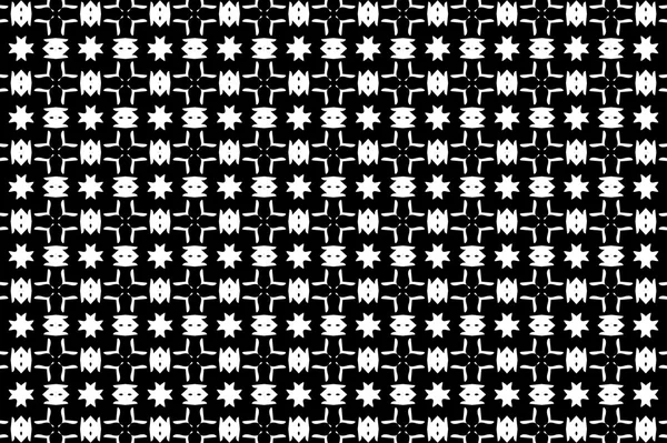 Ornament with black and white patterns. H — Stock Photo, Image