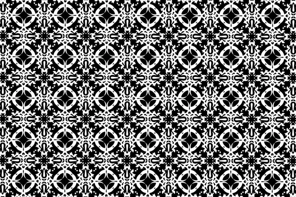 Ornament with black and white patterns. S — Zdjęcie stockowe