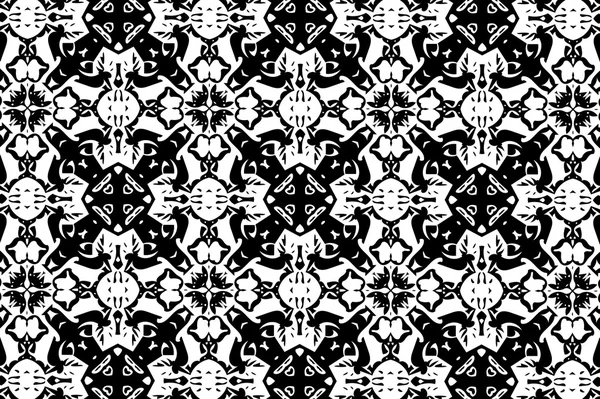 Ornament with black and white patterns. E Obrazy Stockowe bez tantiem