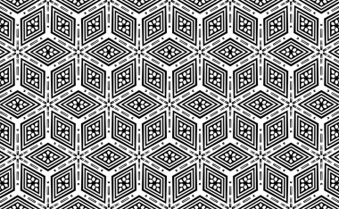 Siyah ve beyaz renkleri unsurları ile süsleme. C