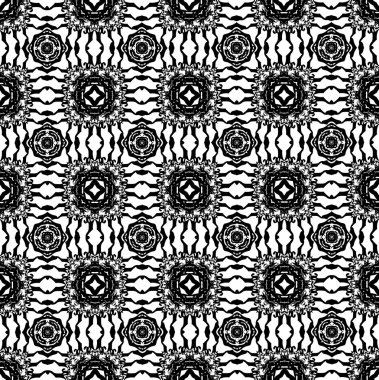 Siyah ve beyaz renkleri unsurları ile süsleme. P