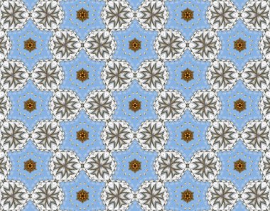 Çok renkli öğeleri mavi bir arka plan üzerinde. 6