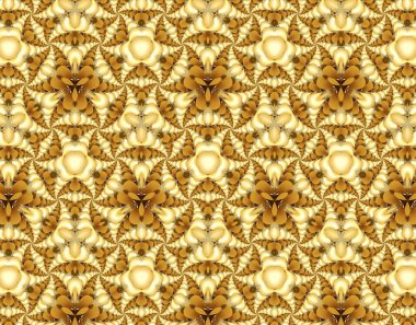 Açık kahverengi ve sarı renkleri unsurları ile süsleme. T