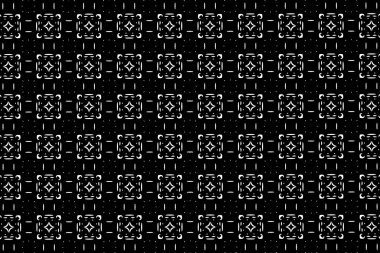 Siyah ve beyaz süsleme. P