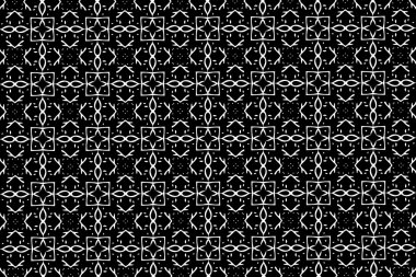 Siyah ve beyaz süsleme. R